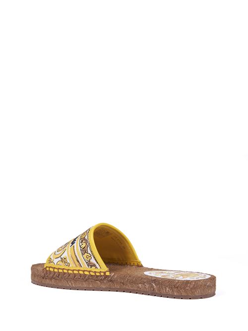 Sandalo espadrillas ricamo DOLCE & GABBANA | CE0148AV8048Q728